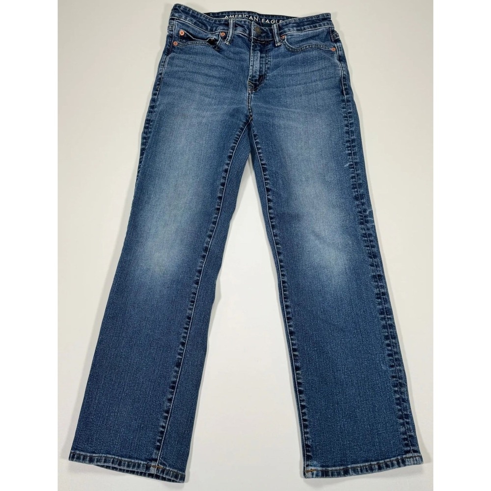 American Eagle Airflex+ Jeans Mens Tag 28x30 Actual 28x27 Straight Stretch Denim